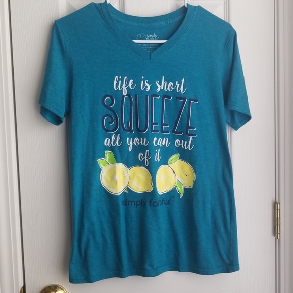 Simply Faithful Life is Short T-Shirt - Picture 1 of 4
